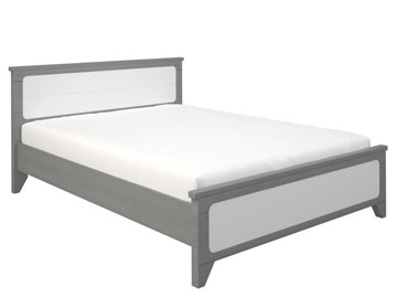 Кровать 2-спальная Боринское Соня 1400, Серый/Белый в Смоленске