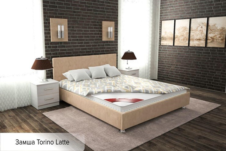Кровать двуспальная Вена 160х200 (с основанием) в Смоленске - изображение 3