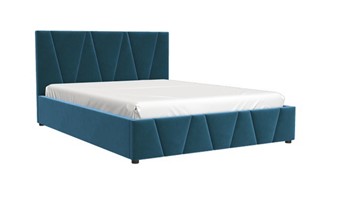 Спальная кровать Вендетта (вариант 1 велюр) 1600х2000 с основанием в Смоленске