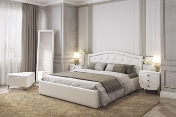 Кровать в спальню Верона 1,6 белый (экокожа) в Смоленске - предосмотр 3