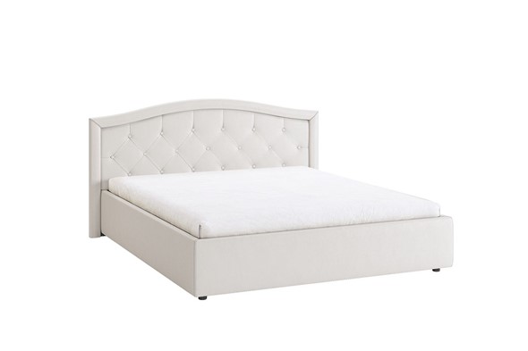 Кровать в спальню Верона 1,6 белый (экокожа) в Смоленске - изображение