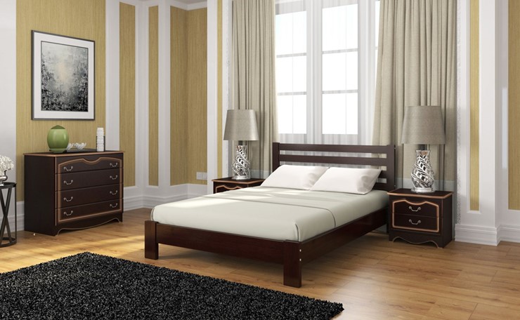 Кровать спальная Вероника (Белый Античный) 160х200 в Смоленске - изображение 4