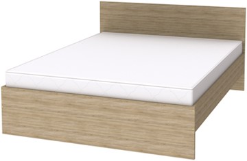 Кровать спальная K16 с основанием, цвет Дуб Сонома в Смоленске