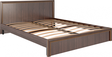 Кровать 2-спальная Беатрис М07 (Орех Гепланкт) в Смоленске