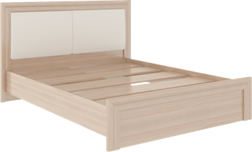Спальная кровать Глэдис М31 (Шимо светлый/Белый текстурный) в Смоленске - предосмотр 1