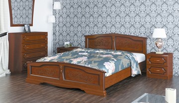 Кровать в спальню Елена (Орех) 160х200 в Смоленске