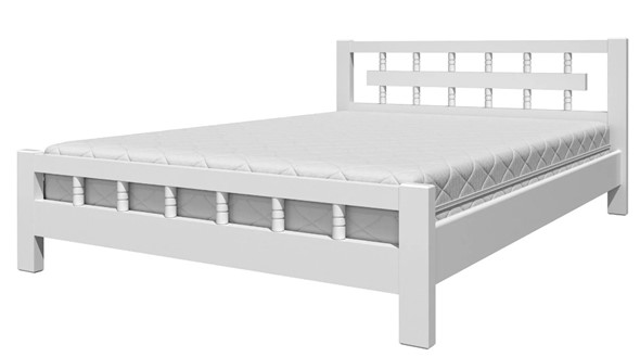 Кровать Натали-5 (Белый Античный) 90х200 в Смоленске - изображение