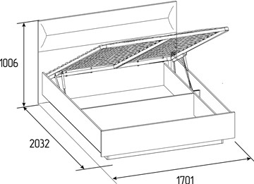 Кровать с механизмом Neo 307 Люкс (1600) в Смоленске - предосмотр 4