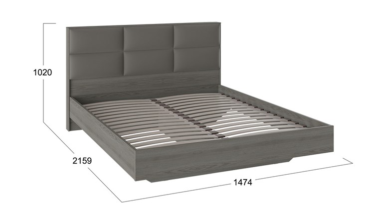 Кровать с мягким изголовьем Либерти, Хадсон/Ткань Грей СМ-297.01.003 в Смоленске - изображение 1