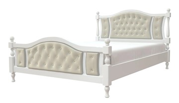 Кровать полутороспальная Жасмин (Белый античный) 140х200 в Смоленске