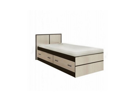 Односпальная кровать Сакура 900 с ящиками в Смоленске - изображение