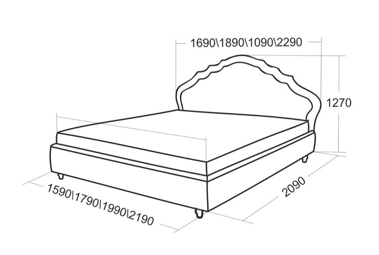 Полутороспальная кровать Эмануэль 1690 в Смоленске - изображение 4