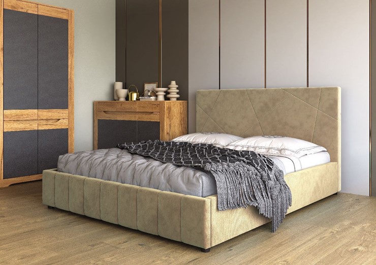 Спальная кровать Нельсон Абстракция 120х200 (вариант 3) без основания в Смоленске - изображение 1