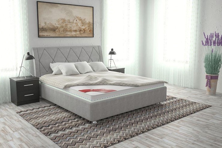 Спальная кровать Верона 120х200 (с основанием) в Смоленске - изображение 3