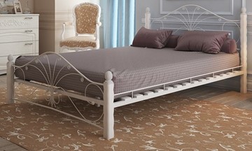 Полутороспальная кровать Фортуна 1, 1400, белый/белый в Смоленске