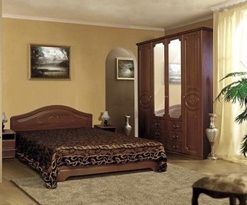 Модульная спальня Ивушка-5, цвет Итальянский орех в Смоленске