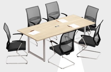 Офисный комплект мебели А4 (металлокаркас QUATTRO) белый премиум / металлокаркас белый в Смоленске - предосмотр 8
