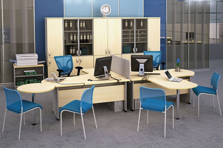 Мебель для персонала Boston для 2 сотрудников по работе с клиентами в Смоленске - изображение