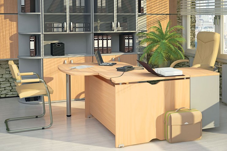 Офисный набор мебели Милан для руководителя отдела в Смоленске - изображение