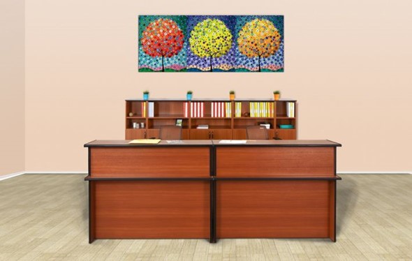 Мебель для приемной Дин-Р (французский орех) в Смоленске - изображение