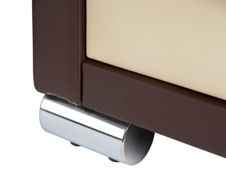 Косметический стол OrmaSoft 2, 4 ящика, правый, экокожа кремовая/белая в Смоленске - изображение 2