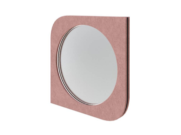Зеркало настенное Luna, Рогожка (Levis 62 Розовый) в Смоленске