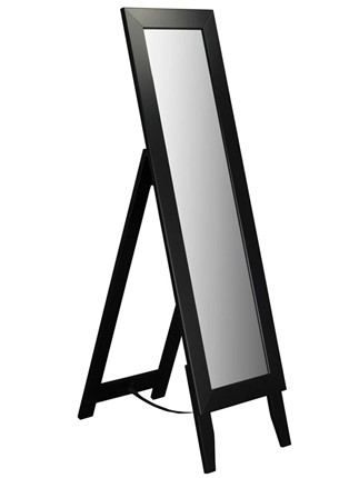 Зеркало напольное в гардероб BeautyStyle 1 (черный) в Смоленске - изображение
