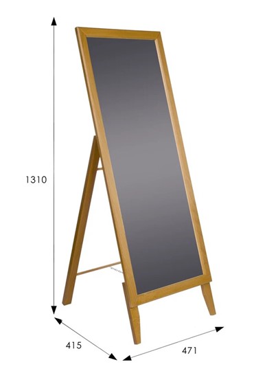 Напольное зеркало BeautyStyle 29 (131х47,1х41,5см) Светло-коричневый в Смоленске - изображение 6