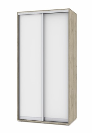Шкаф-купе 2-х створчатый О41, Серый дуб - Белый в Смоленске - изображение