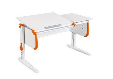 Растущий стол 1/75-40 (СУТ.25) белый/белый/Оранжевый в Смоленске - предосмотр