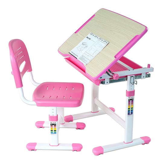 Парта растущая + стул Piccolino Pink в Смоленске - изображение 3