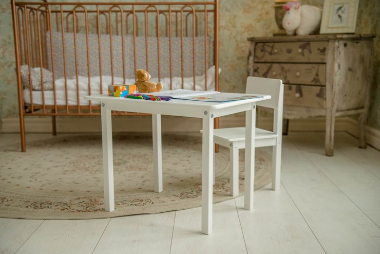 Комплект детской мебели POLINI Kids Simple 105 S Белый в Смоленске - изображение 2