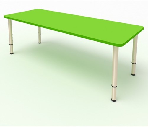 Стол для детей 2-местный  (по одну сторону столешн.) СДО-2 (0-3) зеленый (МДФ) в Смоленске - изображение