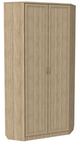 Шкаф распашной 401 угловой со штангой, цвет Дуб Сонома в Смоленске