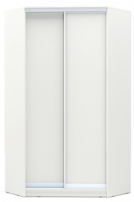 Угловой шкаф-купе 2300х1103х1103, ХИТ У-23-4-11, белая шагрень в Смоленске - изображение