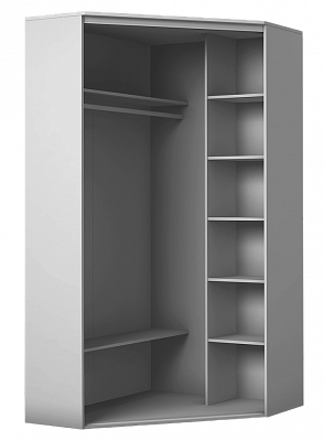 Угловой шкаф с зеркалом, 2200х1103, ХИТ У-22-4-15, Дуб Сонома в Смоленске - изображение 1