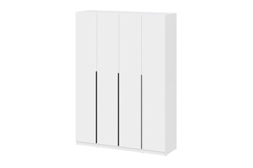 Четырехстворчатый шкаф ШК 5 (1600) Белый текстурный в Смоленске