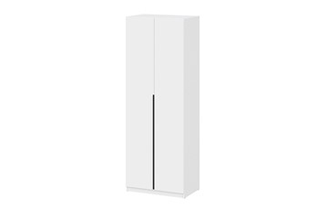 Двухстворчатый шкаф ШК 5 (800) Белый текстурный в Смоленске