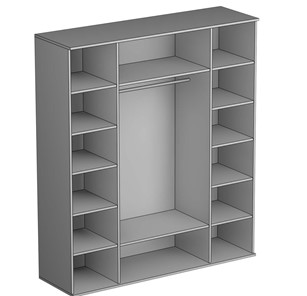 Шкаф четырехдверный Twist, 2 зеркала, (Tw-ШО-04 2г/2зр) в Смоленске - предосмотр 1