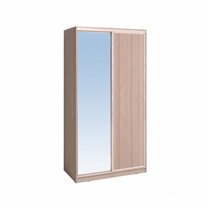Шкаф 1200 Домашний Зеркало/ЛДСП, Ясень шимо светлый в Смоленске - изображение