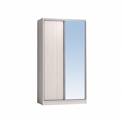 Шкаф 1200 Домашний Зеркало/ЛДСП, Бодега Светлый в Смоленске - изображение