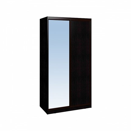 Шкаф 2-х дверный 1200 Домашний Зеркало/ЛДСП, Венге в Смоленске - изображение