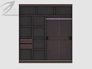 Шкаф 2-х створчатый Комфорт №12 2.0 с прямоугольными зеркалами в Смоленске - предосмотр 1