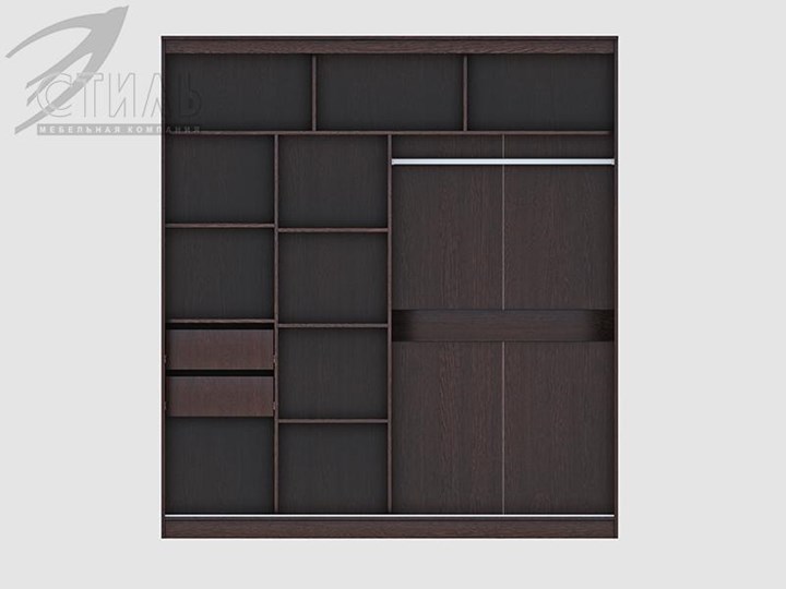 Шкаф 2-х створчатый Комфорт №12 2.0 с прямоугольными зеркалами в Смоленске - изображение 1