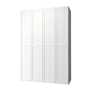 Распашной шкаф Харрис 60, белый + 4 фасад стандарт в Смоленске