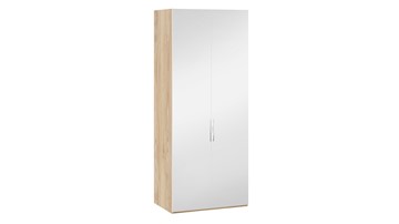 Шкаф для одежды Эмбер СМ-348.07.004 (Яблоня Беллуно/Белый глянец) в Смоленске
