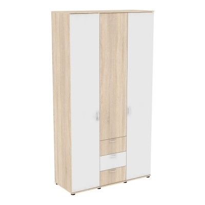 Шкаф трехдверный H57, ДСС-Белый в Смоленске - изображение