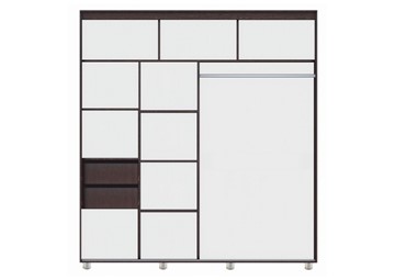 Шкаф 2-х створчатый Комфорт №12 2.0 с фигурными зеркалами, Дуб сонома в Смоленске - предосмотр 1