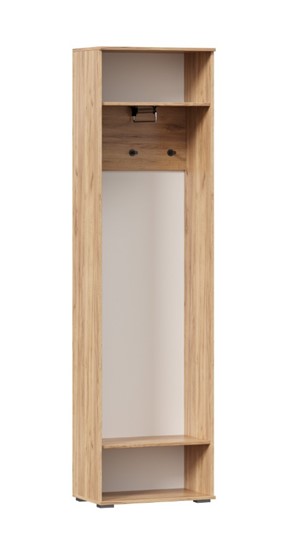 Шкаф одностворчатый Фиджи с декоративными накладками 659.300, Дуб Золотой/Антрацит в Смоленске - изображение 2