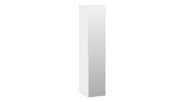 Шкаф для белья с 1 зеркальной дверью Порто (580) СМ-393.07.002 (Белый жемчуг/Белый жемчуг) в Смоленске